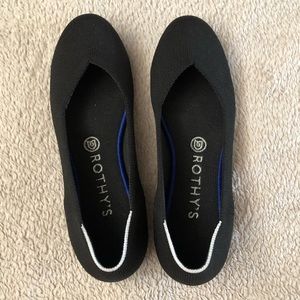 Rothys black flats size 8